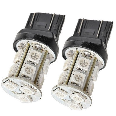 7443 White 13 LED Car Signal Light Bulb (Pair)