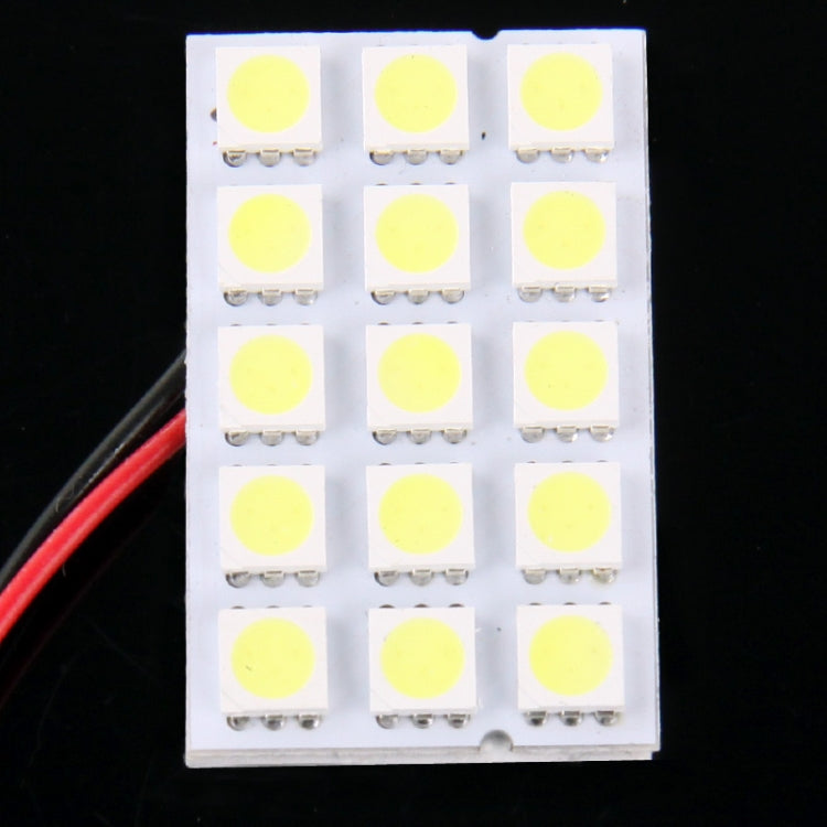 White 15 LED Car Interior Lamp