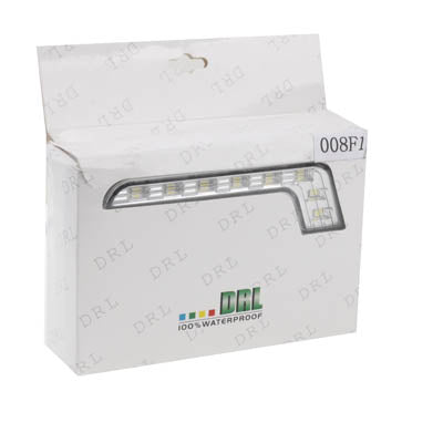 Universal White 8 LED Daytime Running Light for Car