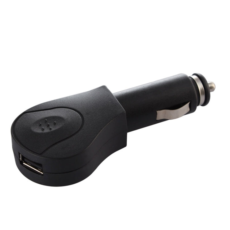 BY-01 Car Bluetooth Hands-free Kit with Car Charger, Support Music Play & Hands-free Answer Phone Function(Black)