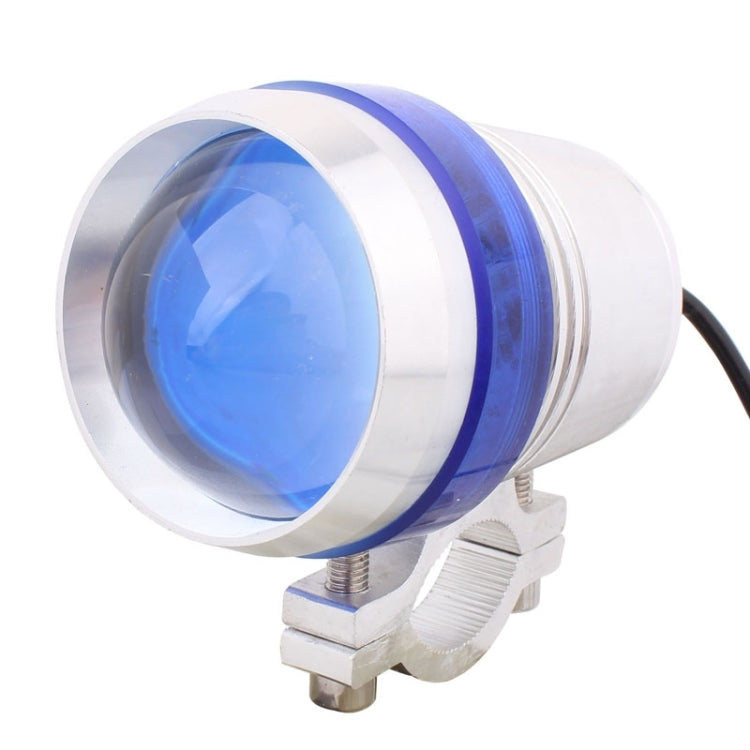 10W 900LM White Light 6500K 1-LED 3-Mode Wired Motorcycle Headlamp, Wire Length:40cm, DC 12V-24V