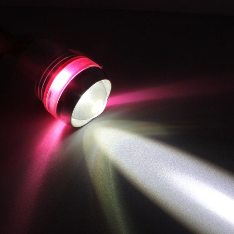 10W 900LM White Light 6500K 1-LED 3-Mode Wired Motorcycle Headlamp, Wire Length:40cm, DC 12V-24V