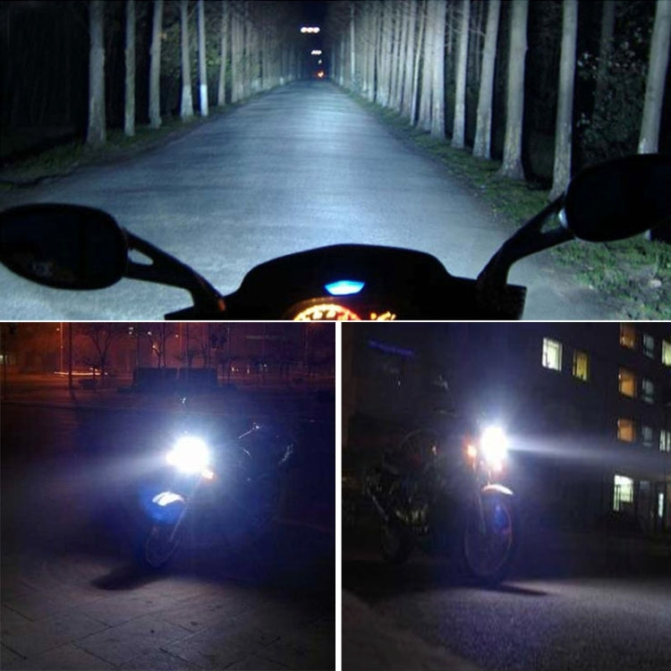 10W 900LM White Light 6500K 1-LED 3-Mode Wired Motorcycle Headlamp, Wire Length:40cm, DC 12V-24V