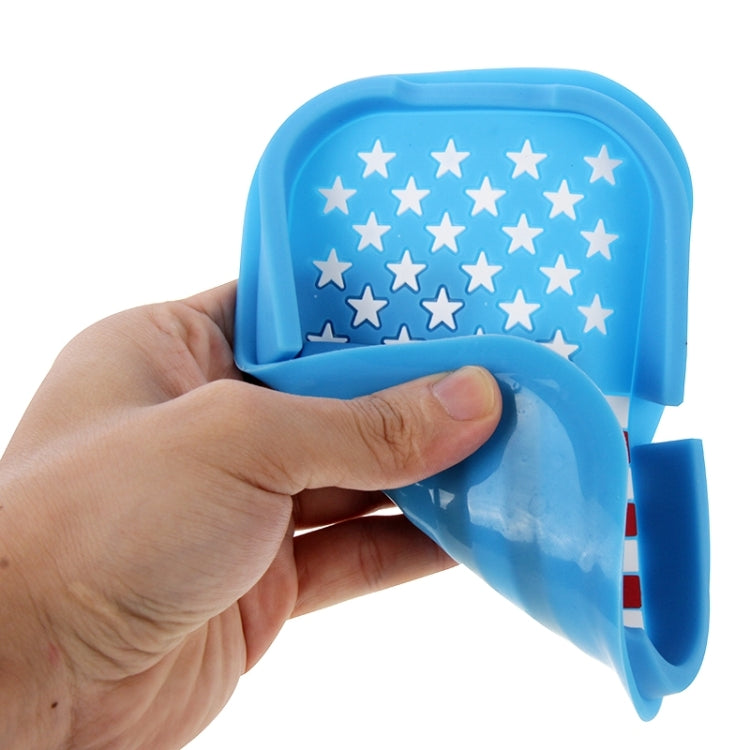 Multi-function Rubber Car Anti-slip Mat with Phone Holder(Blue)