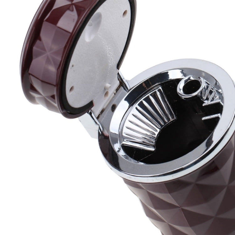 Diamond Facets Car Ashtray with LED Light