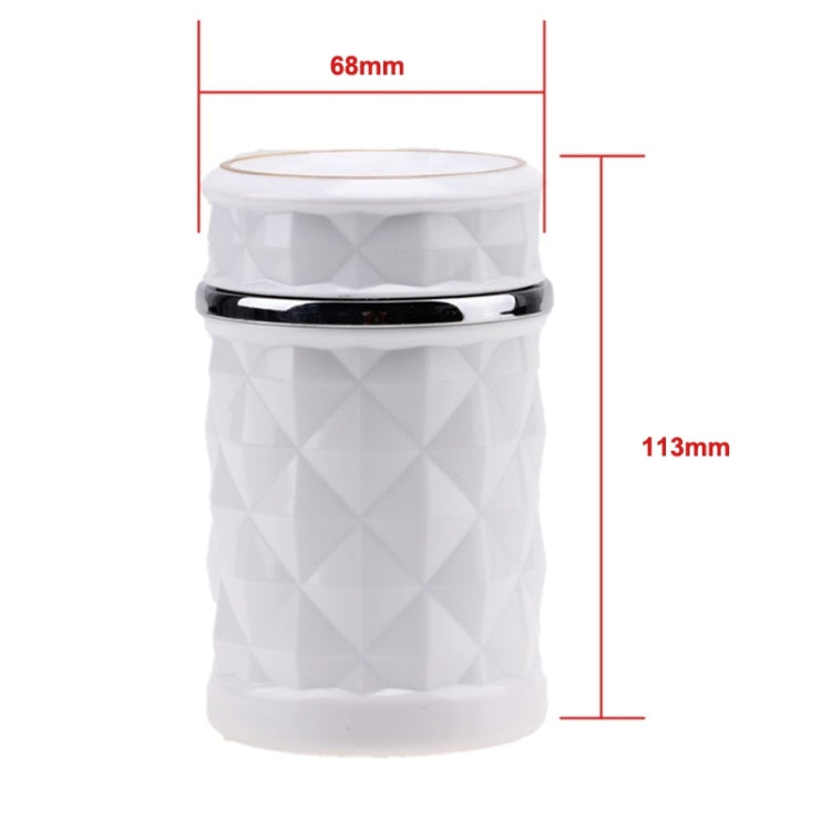 Diamond Facets Car Ashtray with LED Light