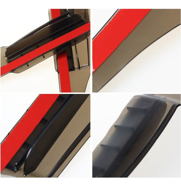 2 PCS Flexible Shielding Rain Board Rain Eyebrow with Wind Guide Apparatus for Car Rearview Mirrors