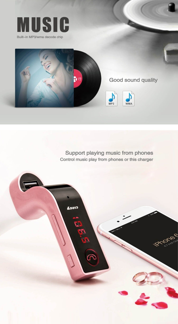 Multifunctional Bluetooth Car Charger with Car Full Frequency FM Transmitter / Stereo MP3 Player for iPhone 6s & 6s Plus, Galaxy Note 5 & S6 Edge+, and Most Bluetooth Mobile Devices