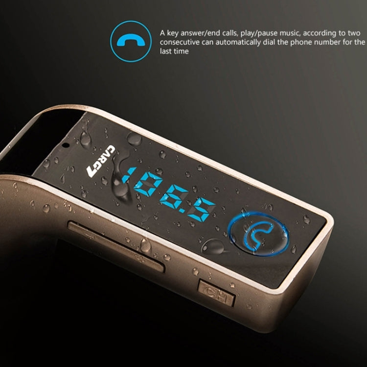 Multifunctional Bluetooth Car Charger with Car Full Frequency FM Transmitter / Stereo MP3 Player for iPhone 6s & 6s Plus, Galaxy Note 5 & S6 Edge+, and Most Bluetooth Mobile Devices