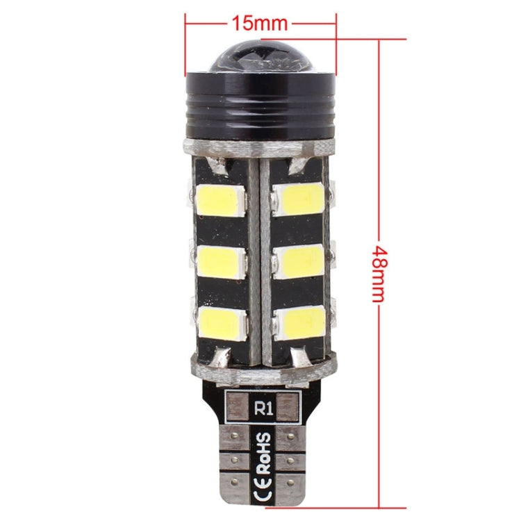 2PCS T15 675LM 6500K White Light 9W 15SMD 5630 LED + 1.5W LED Car Brake Light Lamp Bulb for Vehicles , DC 12V