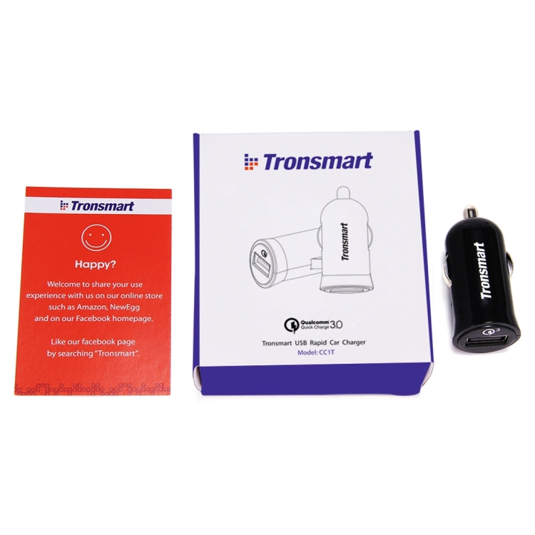 Tronsmart Qualcomm Quick Charge 3.0 USB Port Car Charger for Samsung, Motorola, HTC, Google, LG, Huawei, Nokia, Xiaomi, OnePlus(Black)