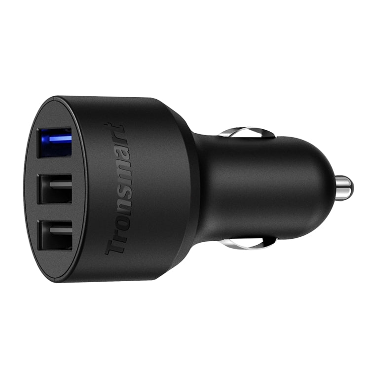 Tronsmart Qualcomm Quick Charge 3.0 USB Port + Dual 2.4A USB Port Car Charger for Samsung, Motorola, HTC, Google, LG, Huawei, Nokia, Xiaomi, OnePlus(Black)