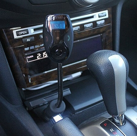 610S Car FM Transmitter with Remote Control, Support SD Card and Hands-free Answer Phone