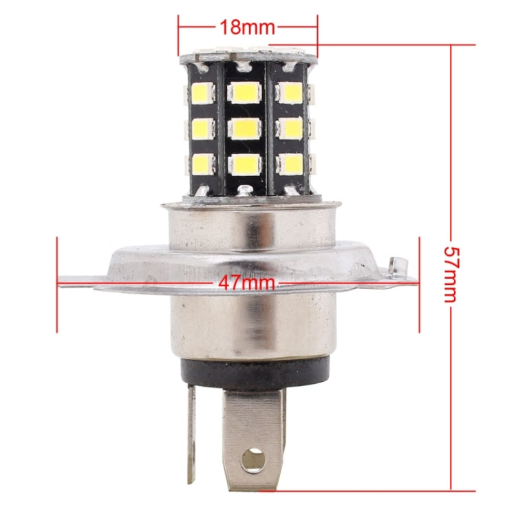 2 PCS H4 3.3W 330LM 6500K White Light 2835 SMD 33 LED Car Brake / Steering Light, DC12V