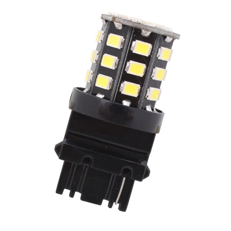 2 PCS T25 3.3W 330LM 6500K White Light 2835 SMD Single Wire 33 LED Car Brake / Steering Light Bulb,  DC12V
