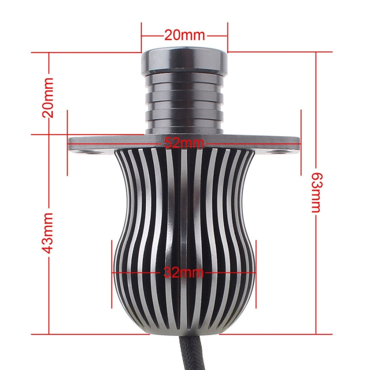 MZ E90 10W 600LM 2 XT-E LED Car Angel Eyes White Daytime Running Light for BMW 3 Series (03.2005-09.2008), DC 12-24V, 1 Pair