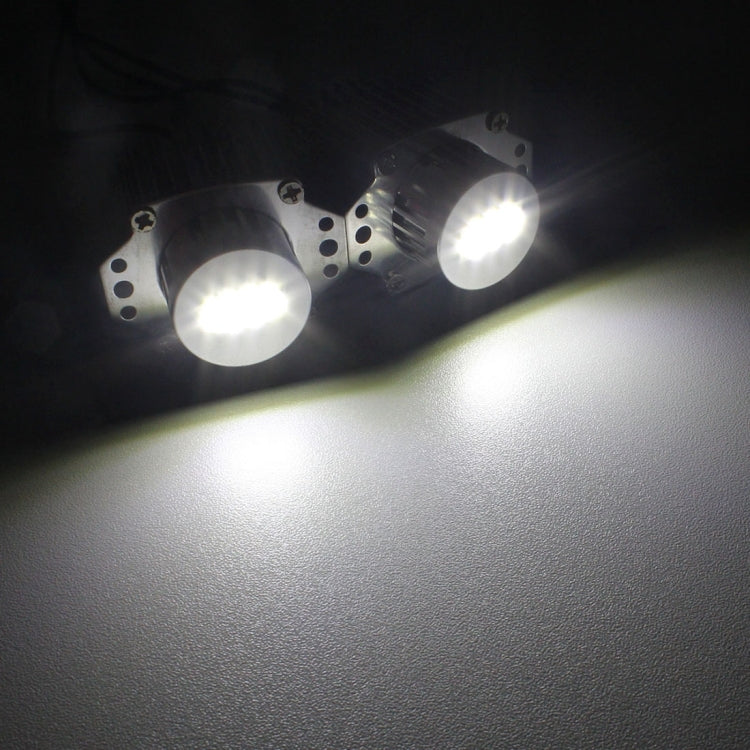 MZ E90 64W 8 XB-D LED 2000LM High Power Car Angel Eyes White Daytime Running Light for BMW 3 Series E90 / E91, DC 12-24V, 1 Pair