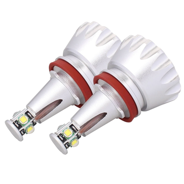 MZ E92 H8 40W 4 XM-L LED 1800LM Car Angel Eyes White Daytime Running Light for BMW 1/3/6/X5 Series, DC 12-24V, 1 Pair