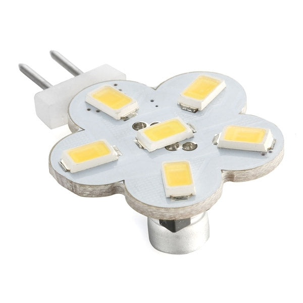 2 PCS G4 White Light Car Marine Boat Light Bulb, 6 LED 5730 SMD, DC 10-30V / AC 8-18V