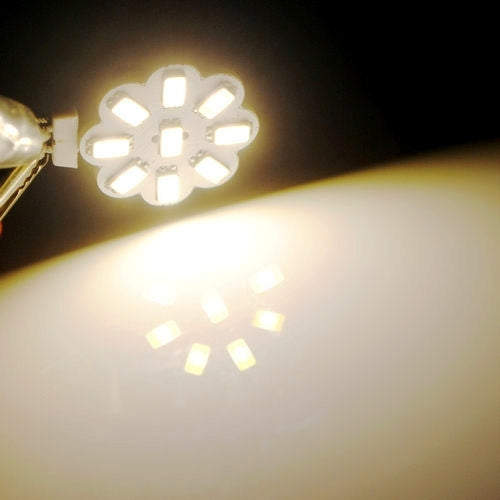 2 PCS G4 Warm White Car Marine Boat Light Bulb, 2 PCS 9 LED 5730 SMD, DC 10-30V / AC 8-18V