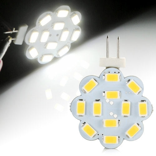 2 PCS G4 Warm White Car Marine Boat Light Bulb, 12 LED 5730 SMD , DC 10-30V / AC 8-18V
