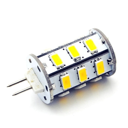 G4 Warm White Car Signal Light Bulb, 18 LED 5730 SMD, DC 10-30V / AC 8-18V