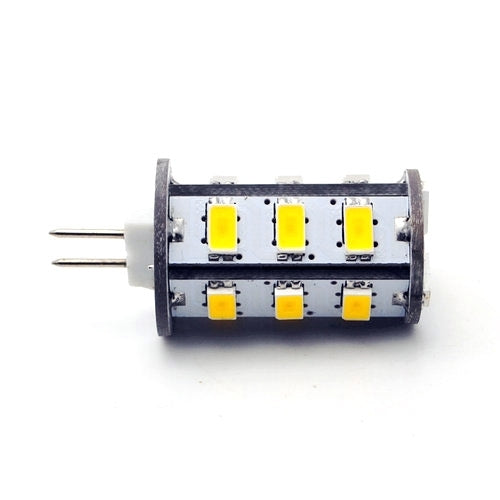 G4 Warm White Car Signal Light Bulb, 18 LED 5730 SMD, DC 10-30V / AC 8-18V