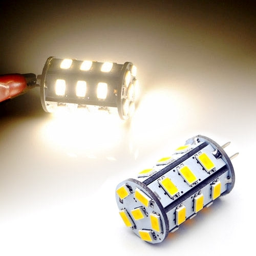 G4 Warm White Car Signal Light Bulb, 24 LED 5730 SMD, DC 10-30V / AC 8-18V