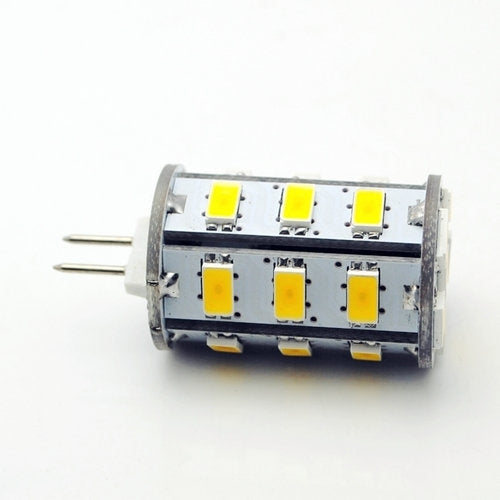 G4 Warm White Car Signal Light Bulb, 24 LED 5730 SMD, DC 10-30V / AC 8-18V
