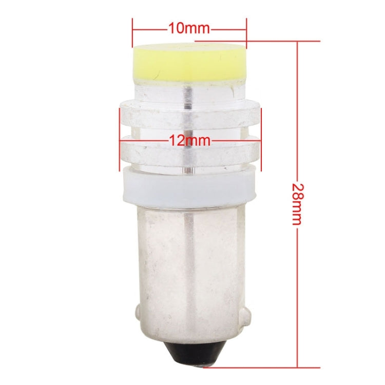 MZ BA9S 5W 300LM 5400K White Light COB LED Car Clearance Lamp for Vehicles , DC12V