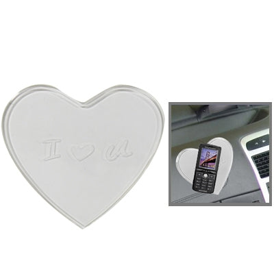 Heart Shaped Car Anti-Slip Mat Super Sticky Pad for Phone / GPS/ MP4/ MP3