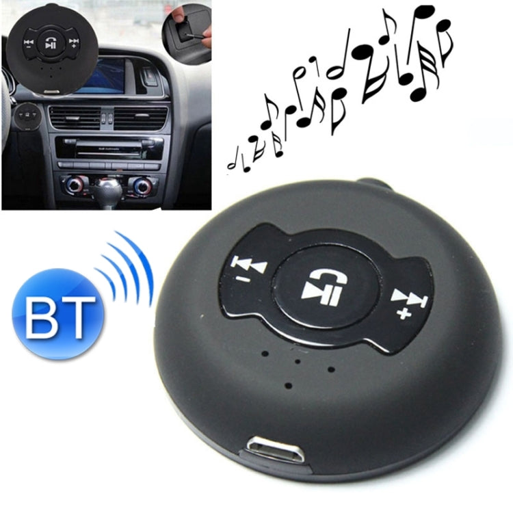 Universal Multi-point (2-in-1) Car Bluetooth Music Receiver(Black)