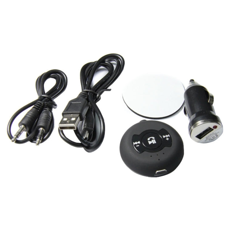 Universal Multi-point (2-in-1) Car Bluetooth Music Receiver(Black)
