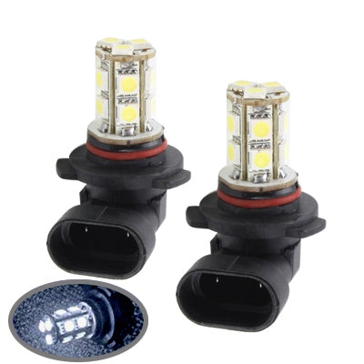 9005 White 13 LED 5050 SMD Car Light Bulb (Pair)