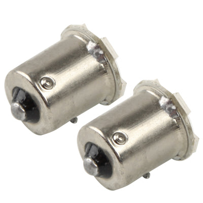 1156 White 6 LED 5050 SMD Car Signal Light Bulb (Pair)