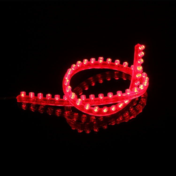 96cm Red 96 LED Waterproof Flexible Car Strip Light, DC 12V