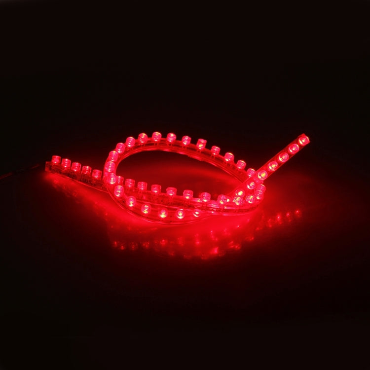 96cm Red 96 LED Waterproof Flexible Car Strip Light, DC 12V