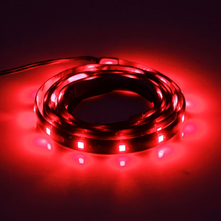 10 PCS 30cm 15 LED Waterproof Flexible Car Strip Light, DC 12V