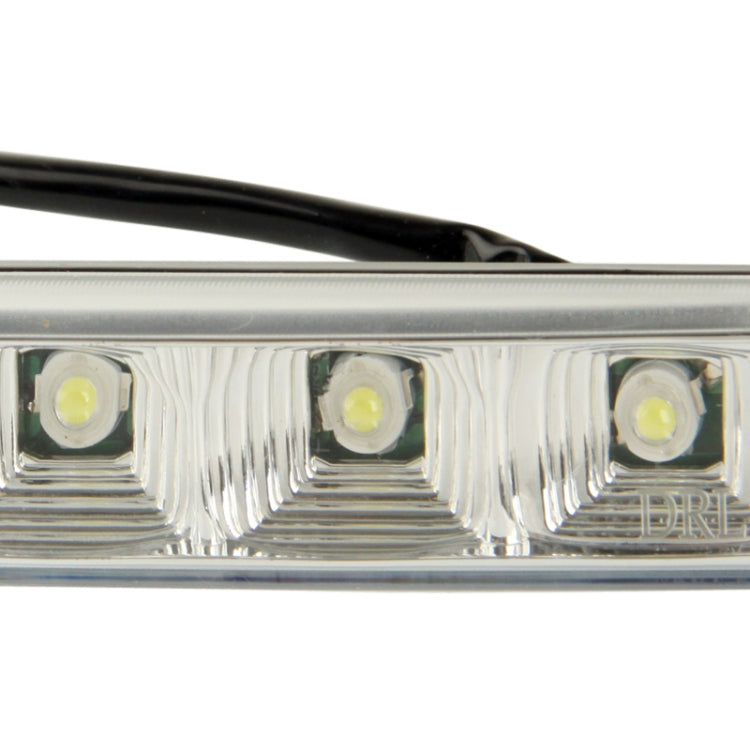 High Power Car White 2 x 5 LED Daytime Running Light