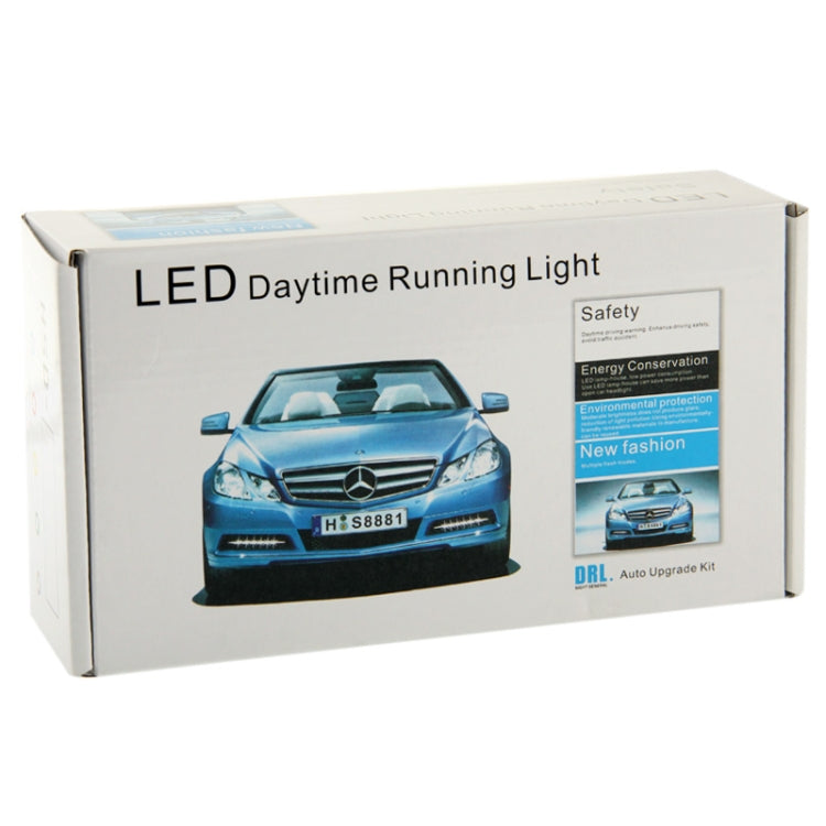 High Power Car White 2 x 5 LED Daytime Running Light