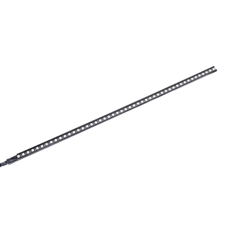 Full Colors 48 LED 5050 SMD Car Knight Rider Strip Light with Remote Control, 30 Modes of Scanning, Length: 56cm