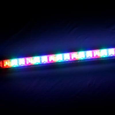 56cm RGB 48 LED Piranha Car Knight Rider Strip Light with Infrared Remote Controller, 13 Modes of Scanning