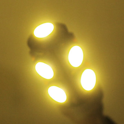 T10 Warm White 9 LED 5050 SMD Car Signal Light Bulb (Pair)
