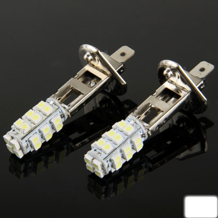 H1 Day White 28 LED 3020 SMD Car Signal Light Bulb (Pair)