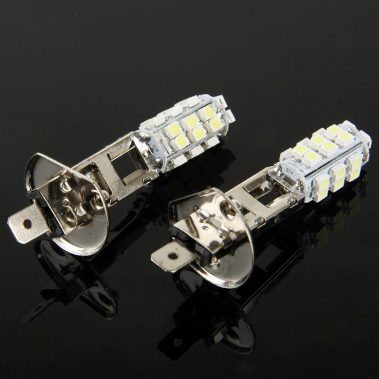 H1 Day White 28 LED 3020 SMD Car Signal Light Bulb (Pair)