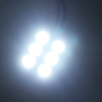 White 6 LED 5050 SMD Car Interior Lamp