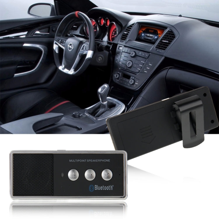 Car Bluetooth Hands-free Kit with Car Charger, Support Music Play & Hands-free Answer Phone Function