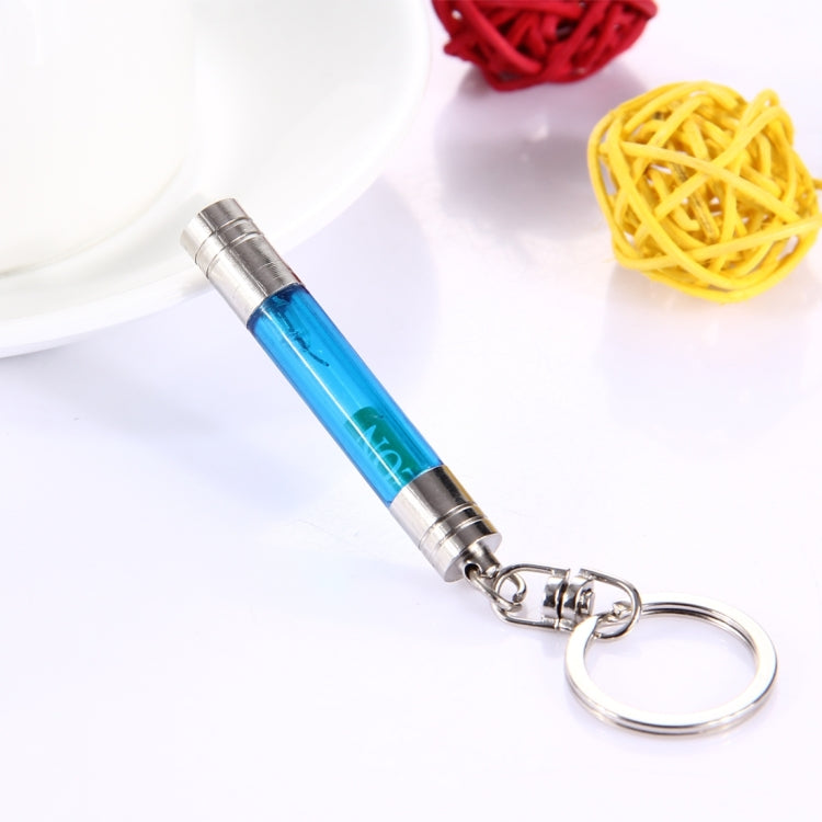 LA-947 Car Portable Anti-Static Keychain Discharger Static Elimination Key Ring(Blue)