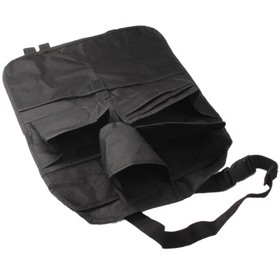 Six Pocket Back-seat Organizer with Umbrella Holder(Black)