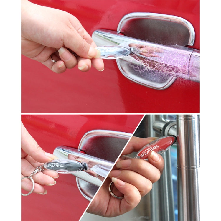 Car Portable Anti-Static Keychain Discharger Static Elimination Key Ring for Car Auto Vehicle (Random Color Delivery)